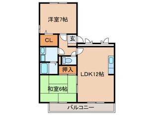 エクセル東合川２の物件間取画像